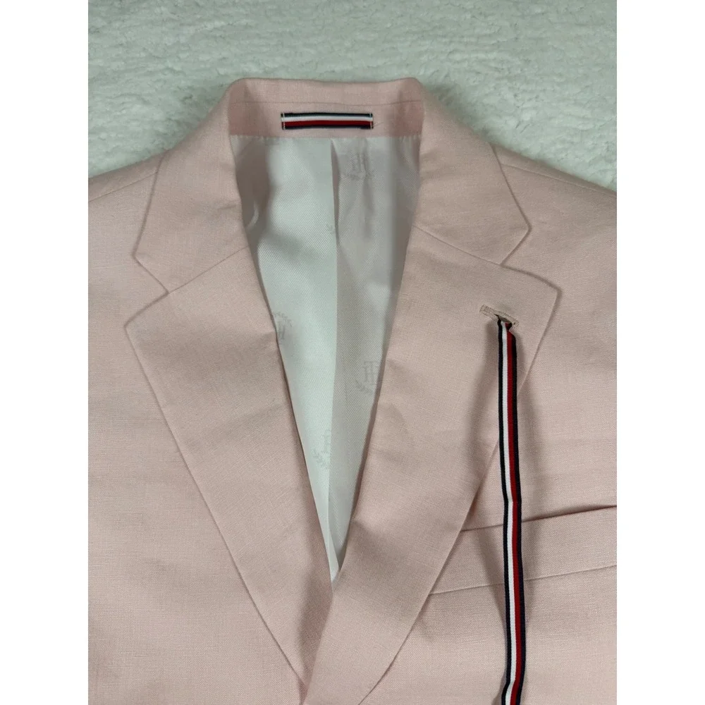 Tommy Hilfiger Men's 38R Linen Sport Coat Light Pink Conrad Blazer NWT $295